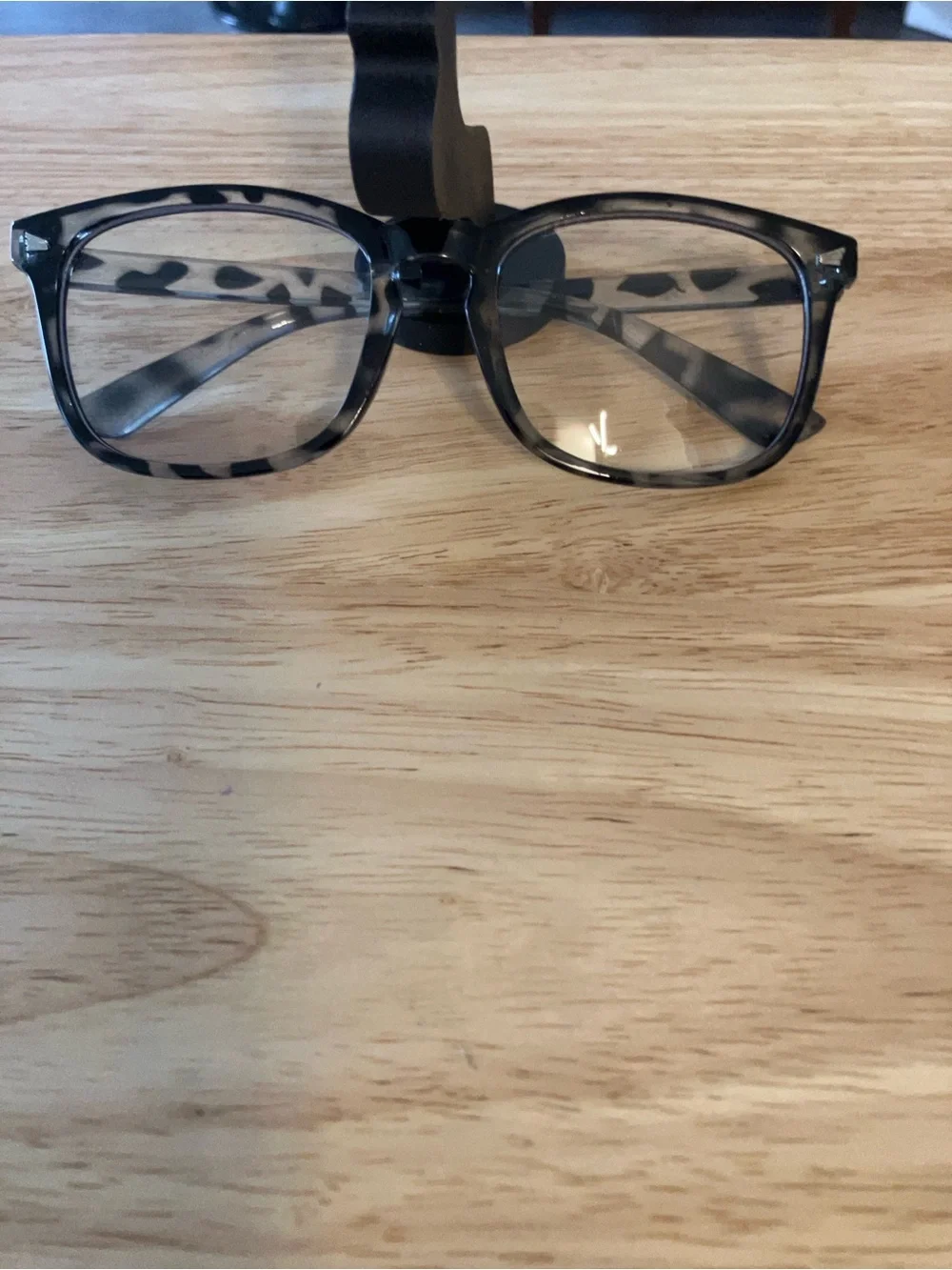Women’s Gray and Black Tortoiseshell Rectangle Glasses